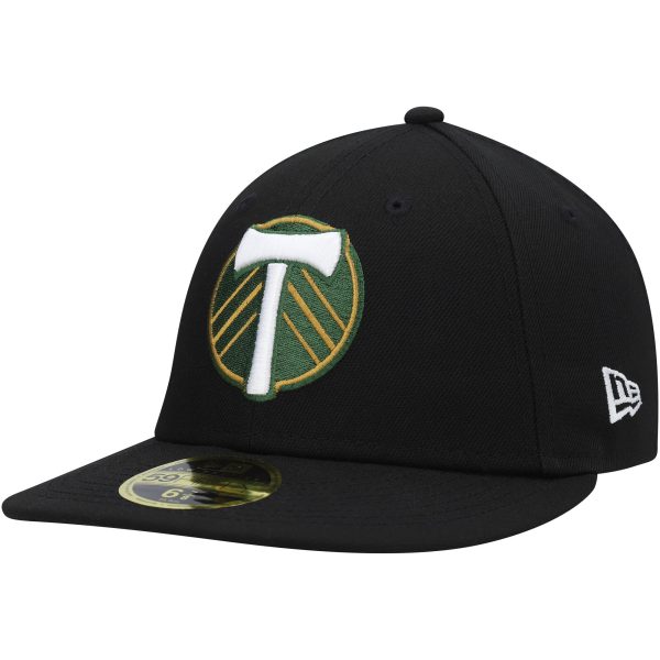 men8217s portland timbers new era black primary logo low profile 59fifty fitted hat | LAFC Jerseys & MLS Apparel | Best Fan Merchandise