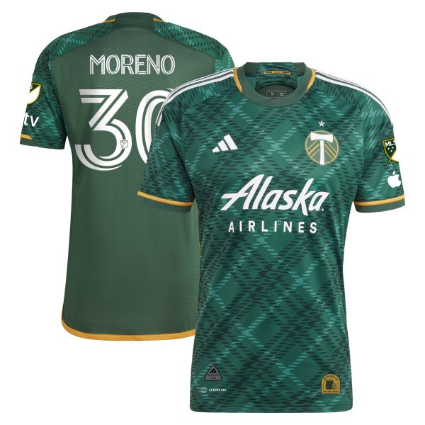 men8217s portland timbers santiago moreno adidas green 2023 portland plaid kit authentic jersey | LAFC Jerseys & MLS Apparel | Best Fan Merchandise