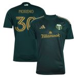 men8217s portland timbers santiago moreno adidas green 2025 forever green amp gold replica player jersey | LAFC Jerseys & MLS Apparel | Best Fan Merchandise