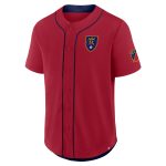 men8217s real salt lake fanatics red injury time baseball jersey | LAFC Jerseys & MLS Apparel | Best Fan Merchandise