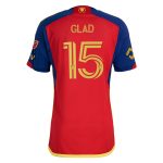 men8217s real salt lake justen glad adidas red 2024 peak utah authentic player jersey | LAFC Jerseys & MLS Apparel | Best Fan Merchandise