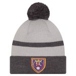men8217s real salt lake new era gray 2025 kickoff cuffed knit hat with pom | LAFC Jerseys & MLS Apparel | Best Fan Merchandise
