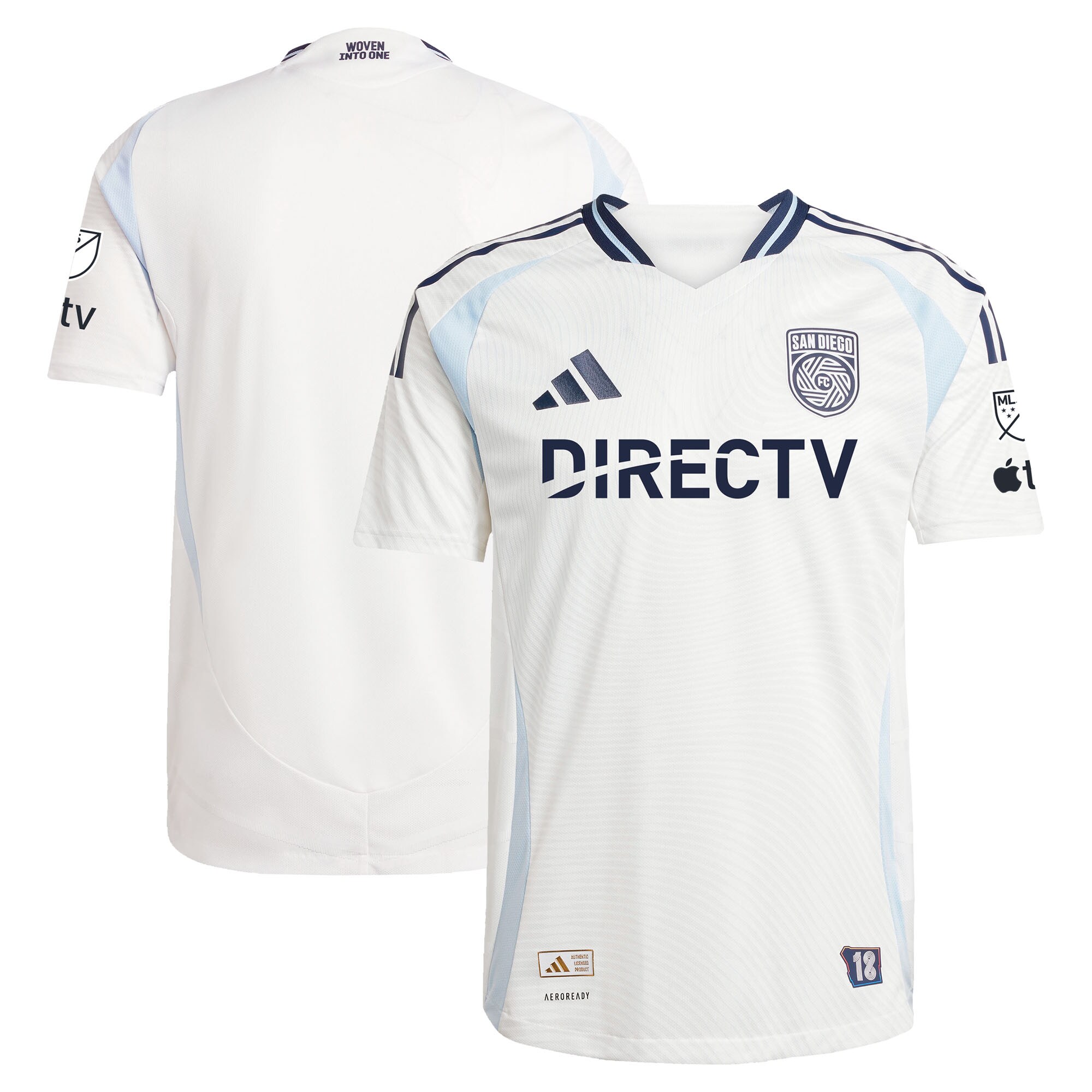 men8217s san diego fc adidas white 2025 woven into one authentic jersey | LAFC Jerseys & MLS Apparel | Best Fan Merchandise
