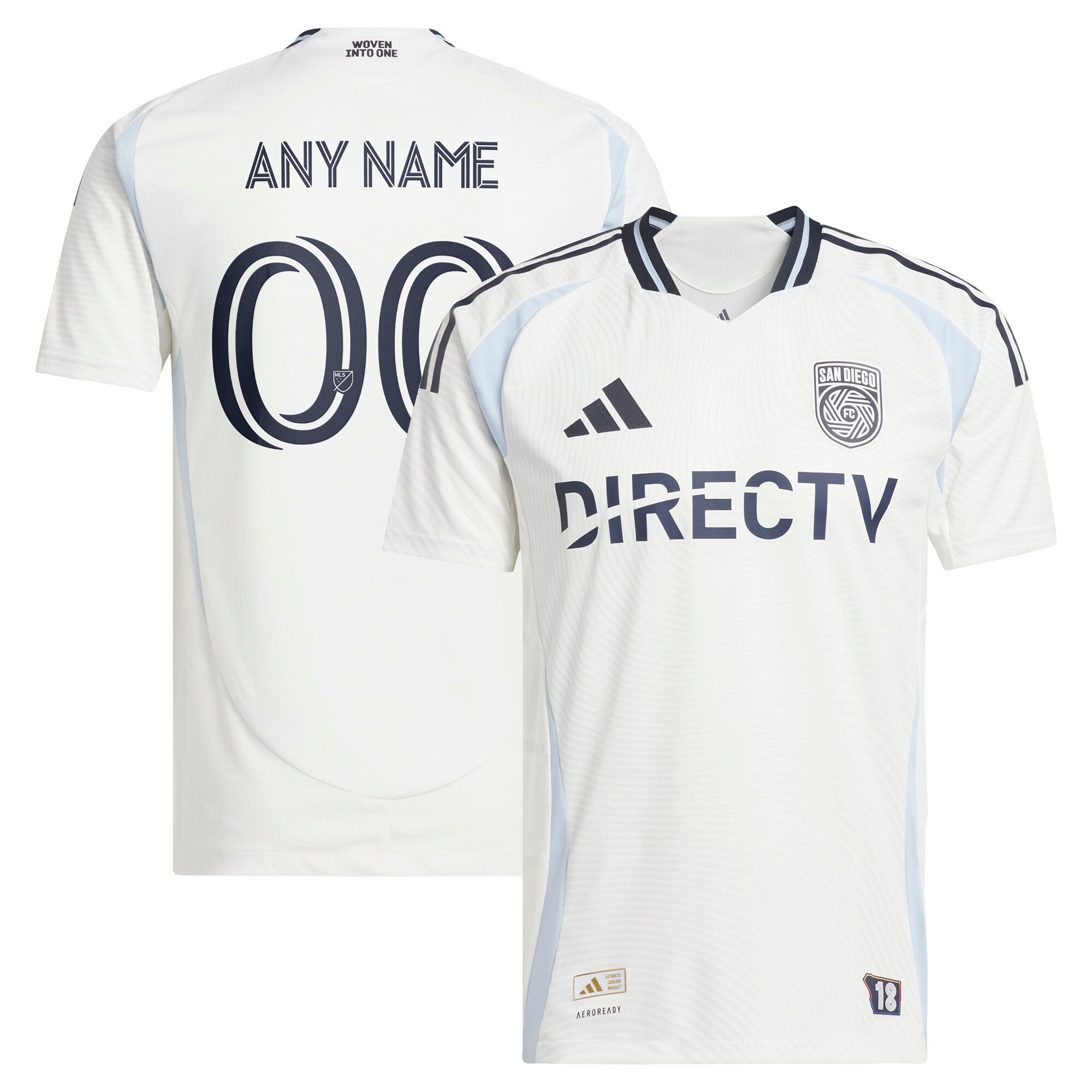 men8217s san diego fc adidas white 2025 woven into one replica custom jersey | LAFC Jerseys & MLS Apparel | Best Fan Merchandise