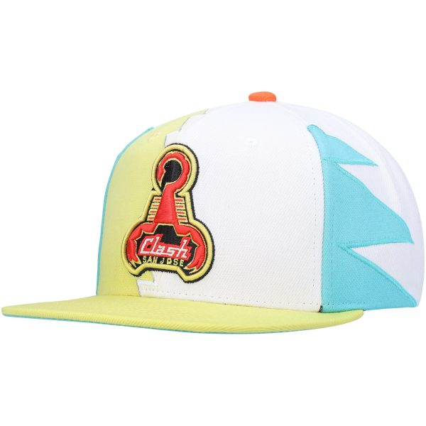 men8217s san jose clash mitchell amp ness green historic logo since 821796 jersey hook snapback hat | LAFC Jerseys & MLS Apparel | Best Fan Merchandise