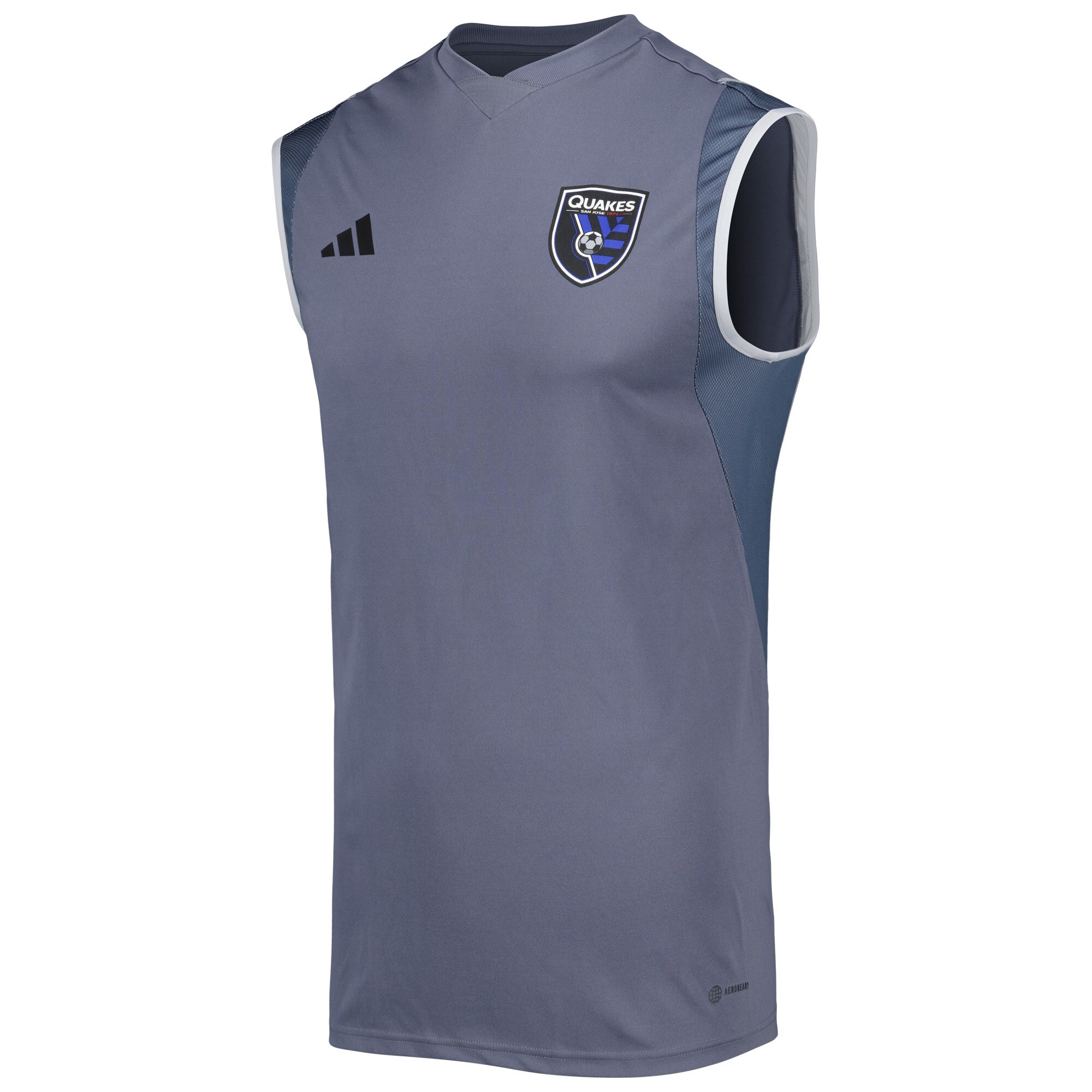 men8217s san jose earthquakes adidas gray 2023 on-field sleeveless training jersey | LAFC Jerseys & MLS Apparel | Best Fan Merchandise