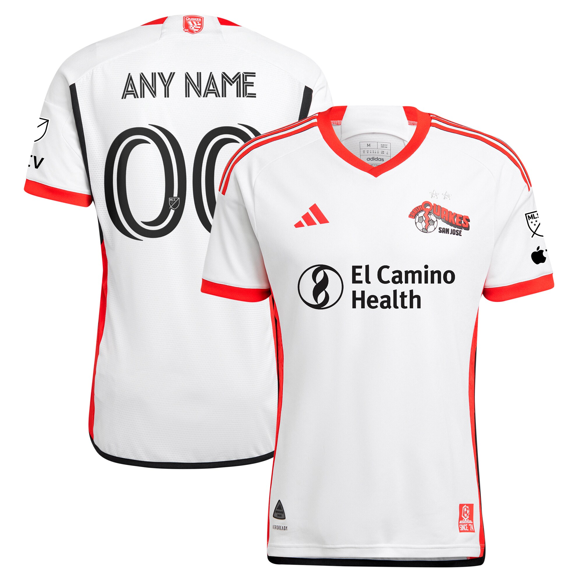 men8217s san jose earthquakes adidas white 2025 the 50 kit authentic custom jersey | LAFC Jerseys & MLS Apparel | Best Fan Merchandise
