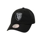 men8217s san jose earthquakes mitchell amp ness black perfect strapback adjustable hat | LAFC Jerseys & MLS Apparel | Best Fan Merchandise