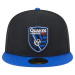 men8217s san jose earthquakes new era black 2025 kickoff 59fifty fitted hat | LAFC Jerseys & MLS Apparel | Best Fan Merchandise