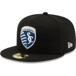 men8217s sporting kansas city new era black primary logo 59fifty fitted hat | LAFC Jerseys & MLS Apparel | Best Fan Merchandise