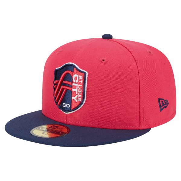 men8217s st. louis city sc new era red 2025 kickoff 59fifty fitted hat | LAFC Jerseys & MLS Apparel | Best Fan Merchandise