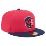 men8217s st. louis city sc new era red 2025 kickoff 59fifty fitted hat | LAFC Jerseys & MLS Apparel | Best Fan Merchandise