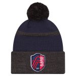 men8217s st. louis city sc new era red 2025 kickoff cuffed knit hat with pom | LAFC Jerseys & MLS Apparel | Best Fan Merchandise
