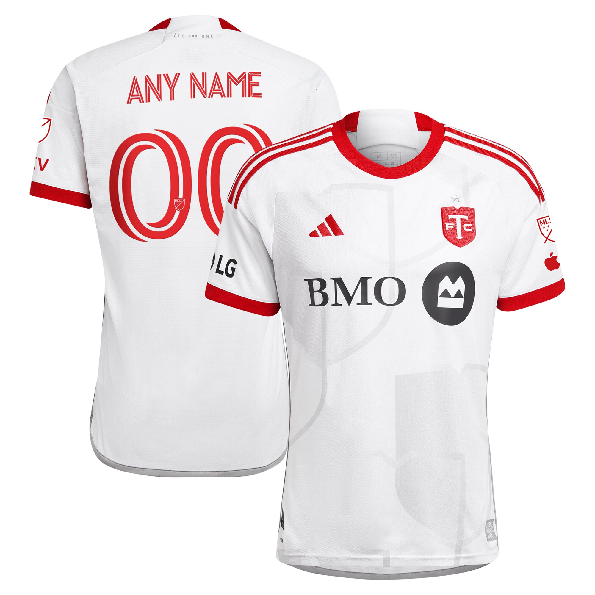 men8217s toronto fc adidas white 2024 gta kit authentic custom jersey | LAFC Jerseys & MLS Apparel | Best Fan Merchandise