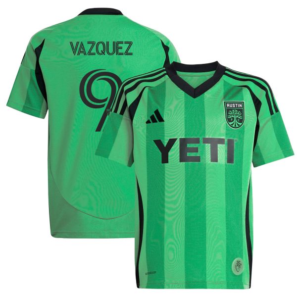 women8217s austin fc brandon vazquez adidas green 2025 the heartbeat kit replica player jersey | LAFC Jerseys & MLS Apparel | Best Fan Merchandise