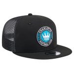 youth charlotte fc new era black 9fifty snapback trucker hat | LAFC Jerseys & MLS Apparel | Best Fan Merchandise